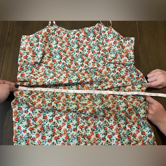 🔴 Papaya Floral Romper NWOT - Picture 7 of 10